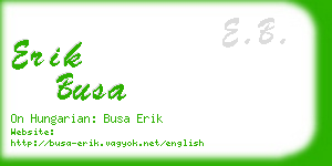 erik busa business card